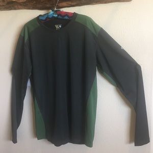 Mens L/S performance shirt size large